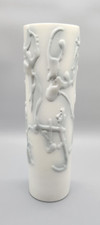 5.4 signed relief OP ART Vase Porzellanvase by Hollohaza Hungary
