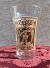 VTG 1981 Coca Cola Beverage Glass Flair Victorian Lady Food Cart Images Carls Jr