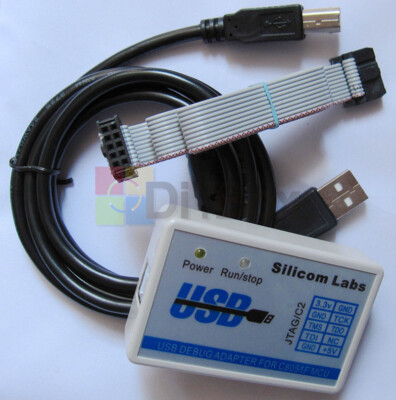 C8051F MCU Emulator U-EC6 USB Debug Adapter Downloader JTAG/C2 Mode with Cable