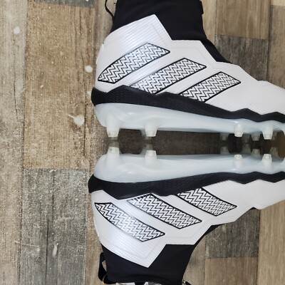 Adidas Nasty Ultra Mens Shoes Sz 11 White Black Mid Top Lace-Up Football Cleats Adidas Nasty Ultra Mens Shoes Sz 11 White Black Mid Top Lace  main image 2