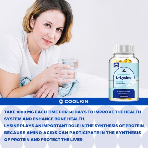 L-Lysine Capsules 1000mg - Skin Health, Immune Support, Gluten Free & Non-GMO - Foto 8 di 13