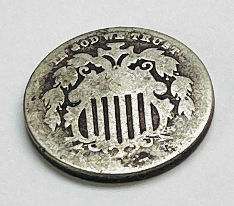 Shield Nickel With Cents Variety 2 5C United States Coin Year Unknown #591B