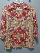 Talbots Silk Linen Blend Boho Coquette Womens S Sheer Beach Cover Up
