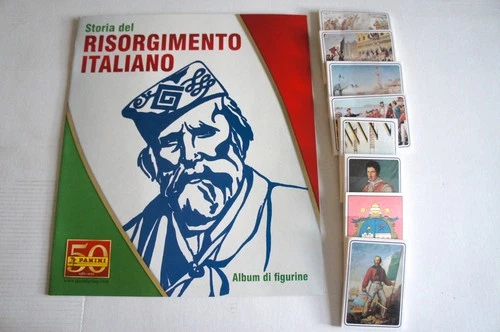 ALBUM DI FIGURINE PANINI “STORIA DEL RISORGIMENTO ITALIANO”2011+SET COMPLETO