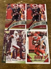 (4) Knile Davis RC 2013 Upper Deck Rookie Exclusives Combined Shipping Lot