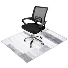 Office Chair Mat Hardwood Floor 48x60 Inch Desk Floor Protector Grey White