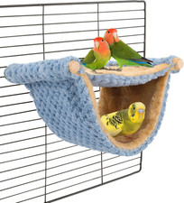 Winter Warm Bird Nest Bed Hanging Hammock Snuggle Hut Parrot House Tent Toy Bird
