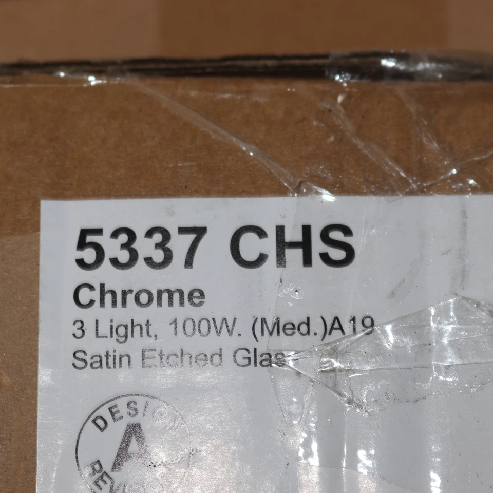 Kichler 3-Light Traditional Bathroom Vanity Light Chrome 5337CHS  - Image 2 of 4