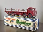 Dinky 905 Foden Flat Truck With Chains Maroon In Original Box - Near Mint 1950s