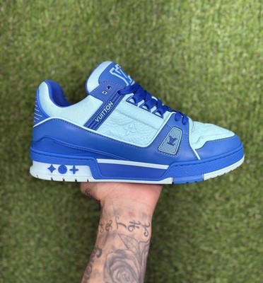 Size 6 LV (7-7.5 US) - Louis Vuitton Trainer ' Blue ' | GREAT