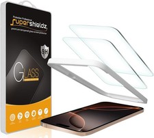 2 Pack Designed for iPhone 16 Pro Max Tempered Glass Screen Protector Easy Ins