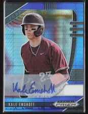 2020 Prizm Draft Auto Hyper Blue and Carolina Blue Kale Emshoff #PDP164