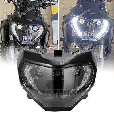 LED Headlight Assembly Headlamp DRL Plug and Play for Yamaha FZ07