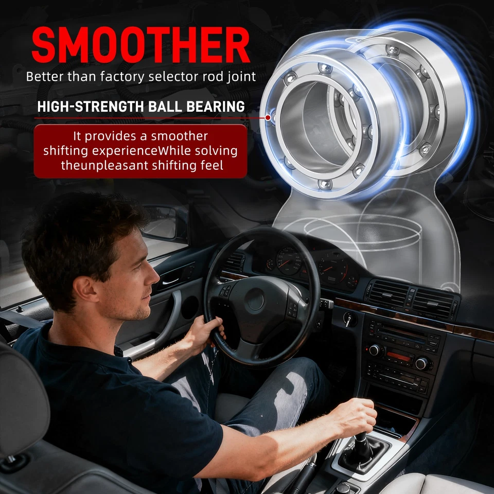 Actualización de junta de varilla selectora para BMW E36 320i 325i M3 92-94 E31 850Ci 850CSi 90-93 Foto 3 de 4