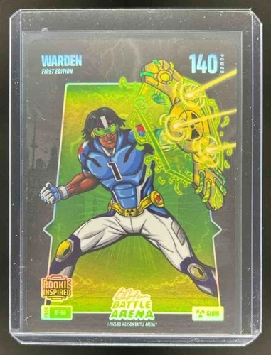 2026 Bo Jackson Battle Arena Warden Cam Ward Glow Battlefoil #BF-66