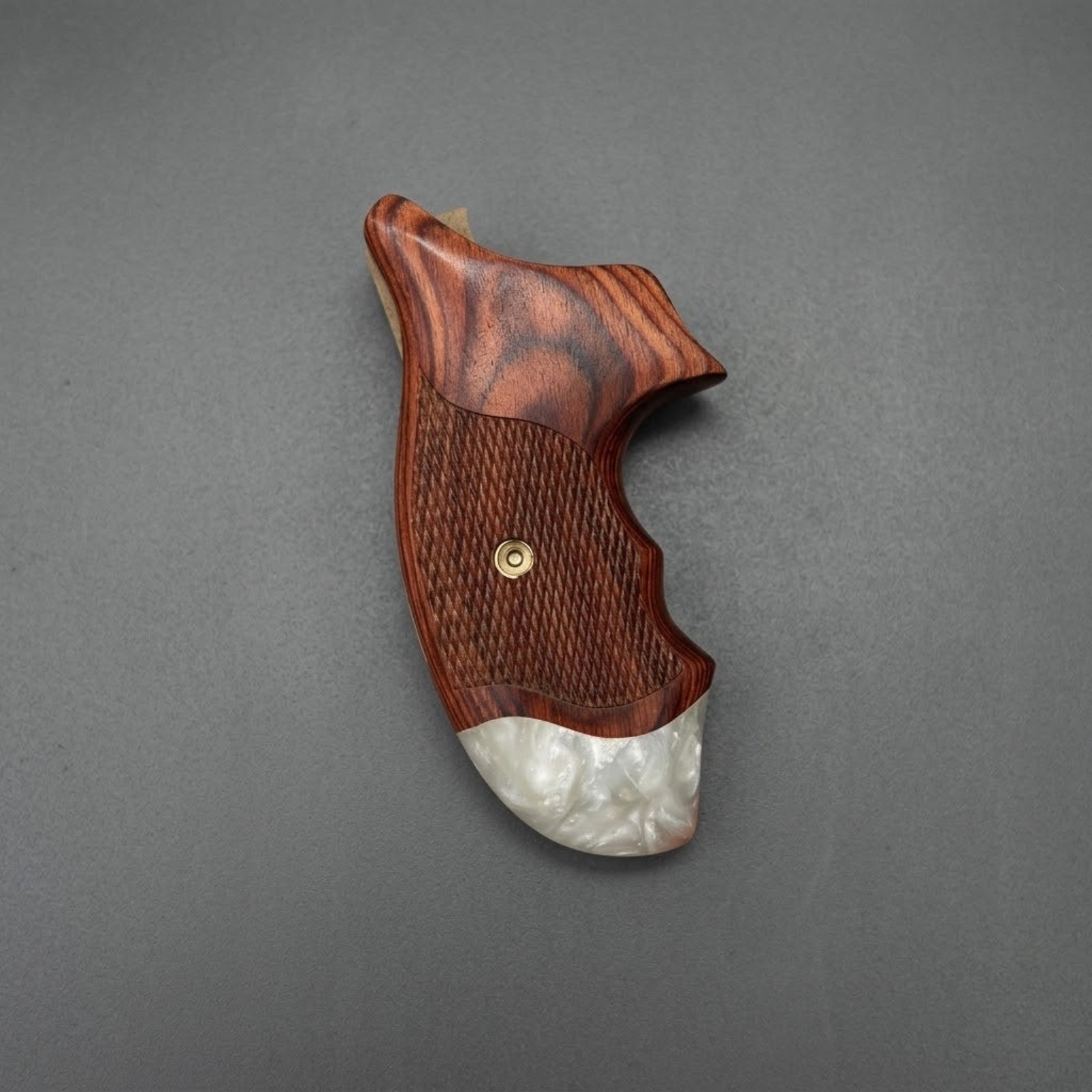 Kimber K6s DASA Revolver Grips Checkered Walnut Wood Handmade Resin ...