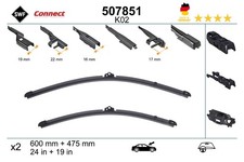 SWF Wischblatt Scheibenwischer CONNECT MADE IN GERMANY 507851 für VW PASSAT B6 5