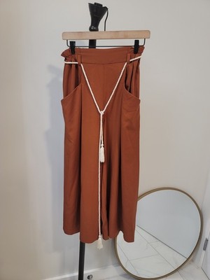 Hare Tie Waist Wide Leg Pants Japan Size F/OS Orange