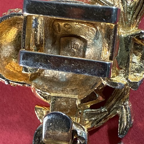 De colección Mimi Di Owl Hebilla de Cinturón Entrelazado 1975 Tono Dorado Firmado Animal - Imagen 4 de 19