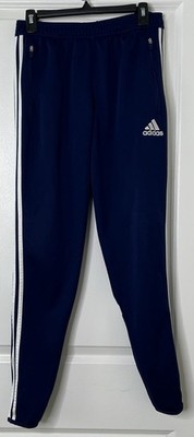 Adidas Climacool Mens Medium Track Pants Blue White 3-Stripe Zip Ankle Athletic