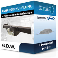 G.D.W. AnhäNgekupplung Starr Passend für Hyundai H350 07.2015-Jetzt Neu