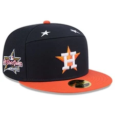 Men's New Era Navy/Orange  Houston Astros 2025 MLB All-Star Game Side Patch