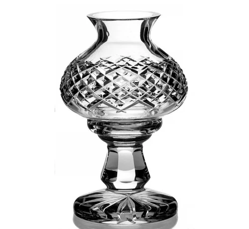 VINTAGE WATERFORD CRYSTAL ALANA HURRICANE LAMP AND GLOBE CANDLE HOLDER 7-½"