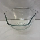 Vtg Anchor Hocking Clear Glass Bowl Large Scalloped Edge 10” Wide 5.5” Tall