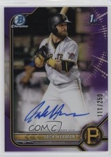 2022 Bowman Chrome Prospect Purple Refractor /250 Jack Herman #CPA-JH Auto 0c6
