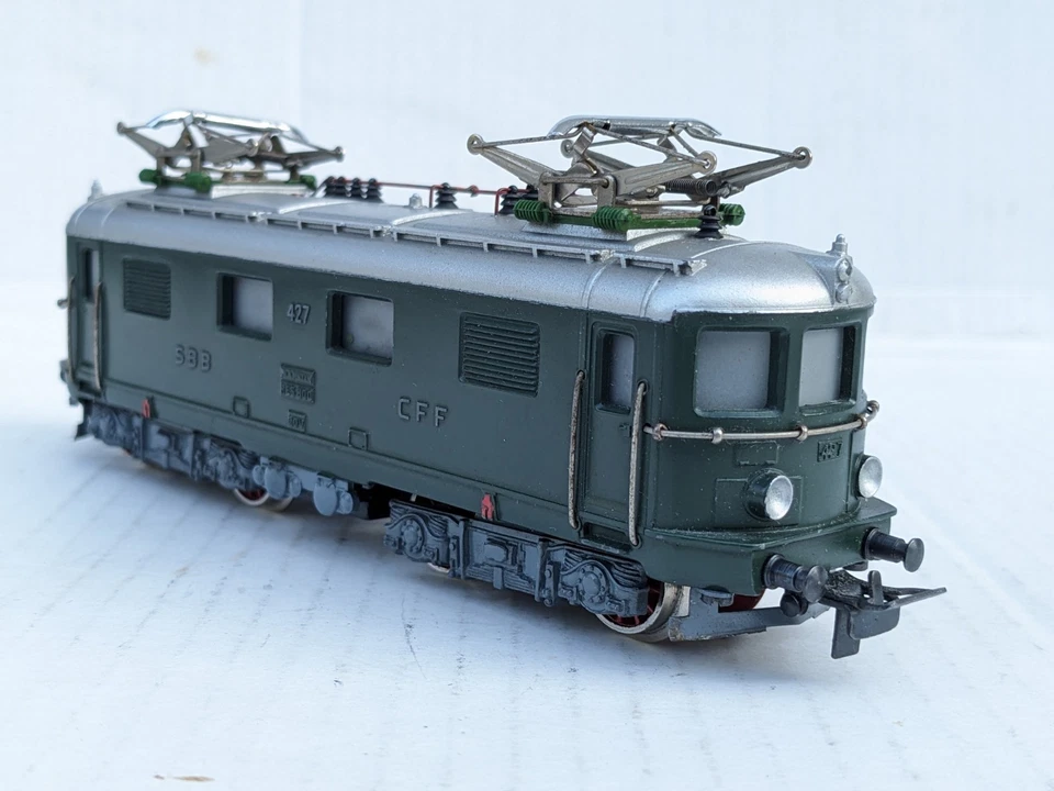 MÄRKLIN RES 800, E-Lok Schweiz, 50er Jahre, Metall, sehr gepflegt - Bild 2 von 4