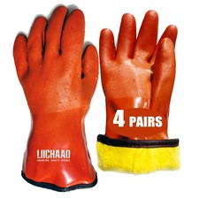 Insulated Waterproof Oil Resistant Work Gloves Flexible  NonSlip, 1 Pair