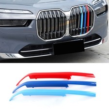 F�r BMW 7er G70 2023-2025 Nieren Grill K�hlergrill  M-Sport 3 Streifen Abdeckung
