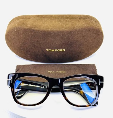 TOM FORD TF5040-B ECO 052 Brown Tortoise Unisex Square Eyeglasses 52-20-140 B:44