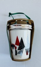 Starbucks White Penguin Snow Hanging Ceramic Ornament Coffee Cup NEW