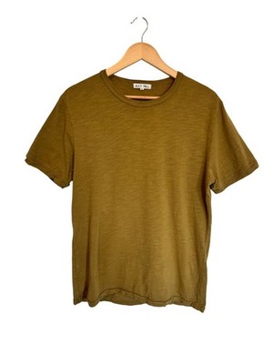 Alex Mill Mens Olive Green Crewneck T-Shirt Size M 100% Cotton Casual