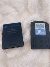Sony Playstation 2 PS2 Authentic OEM 8MB Memory Card  Max Memory 16mb Card LOT