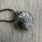 Silver Necklace with Silver Shell Pendant — photo 3