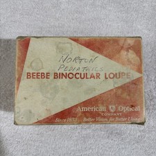 Antique Beebe Binocular Loupe Eyeglasses American Optical Co Surgical Spectacles