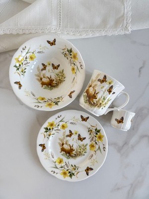 Herzogin Bone China 4-teiliges Frühstücksset