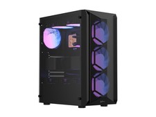 Formula V Line Air Power G1 Mid-Tower PC Case, Bold Angular Mesh Front, Pre-Inst