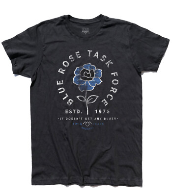 T-shirt uomo Blue Rose Task force - Laura Palmer Agente Cooper - Twin Shirt