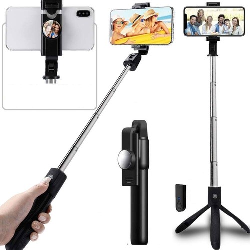 Selfie Stick kabellos integriertes Stativ Fernauslöser Ständer für Handys - Bild 4 von 7