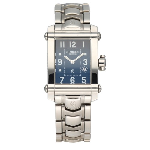 CHARIOR コロンブス　クォーツ時計 Wristwatch CHARRIOL CCR38 Columbus Silver QZ Men's Stainless