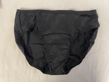 Dear Kate Women's Panties Nellie Hipster 1X FULL Lining Black Period Protection