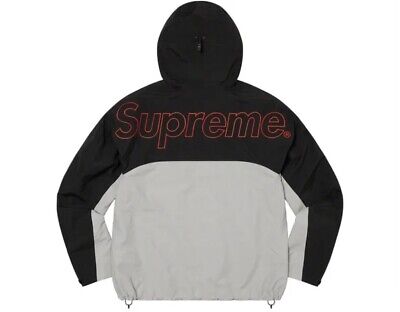 Supreme x The North Face Taped Seam Shell Jacket Black/Gray Size