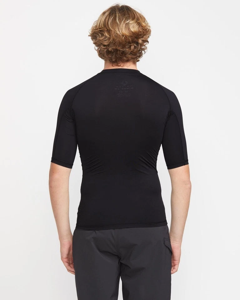 VOLCOM - Mens Lido Short Sleeve Rashguard - Black - Image 4 of 4