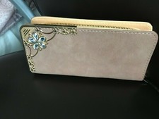 NEW GORGEOUS  SOFT LEATHER LARGE HAND BAG  STONE WORKED,FROM DHABI,BARGAIN