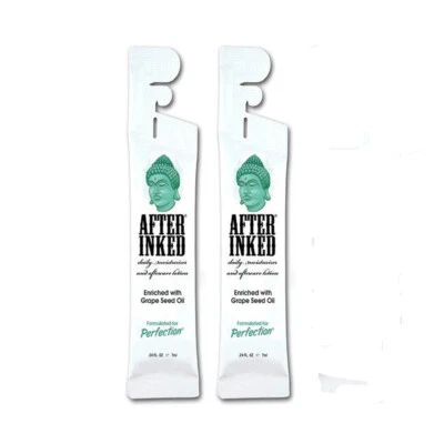 After Inked Aftercare Tattoo Lotion 7ML Tattoo Cream Pillow Pack (2 Pieces)