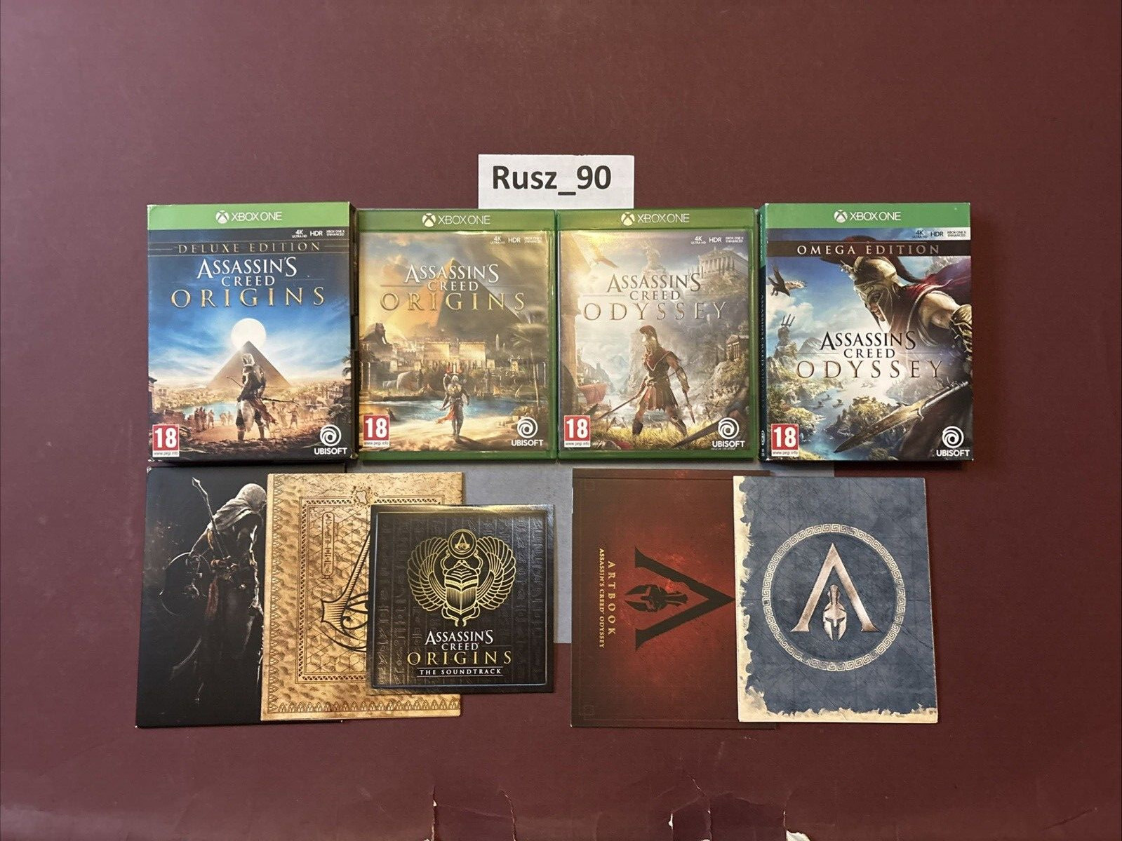 Assassins Creed Origins Deluxe & Odyssey Omega Editions Xbox One Bundle NO DLC