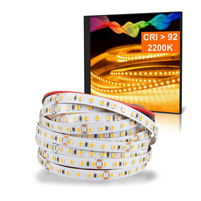 Mextronic LED Strip 2835 Warmweiß plus (2200K) CRI 92 72W 5 Meter 24V IP20